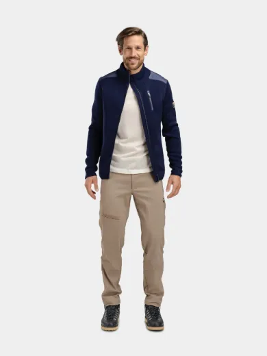 Bilde av WoolLand Sogndal Men Fleece Jacket Blue Ink